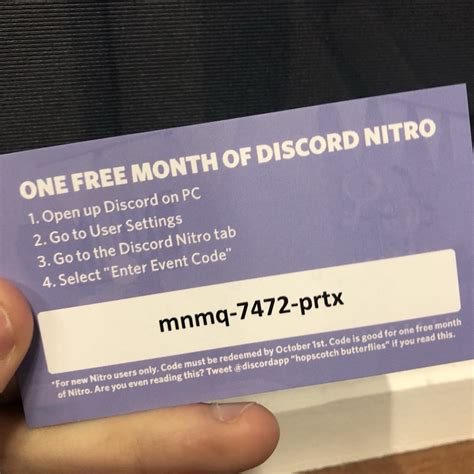 Free nitro codes. Things To Know About Free nitro codes. 